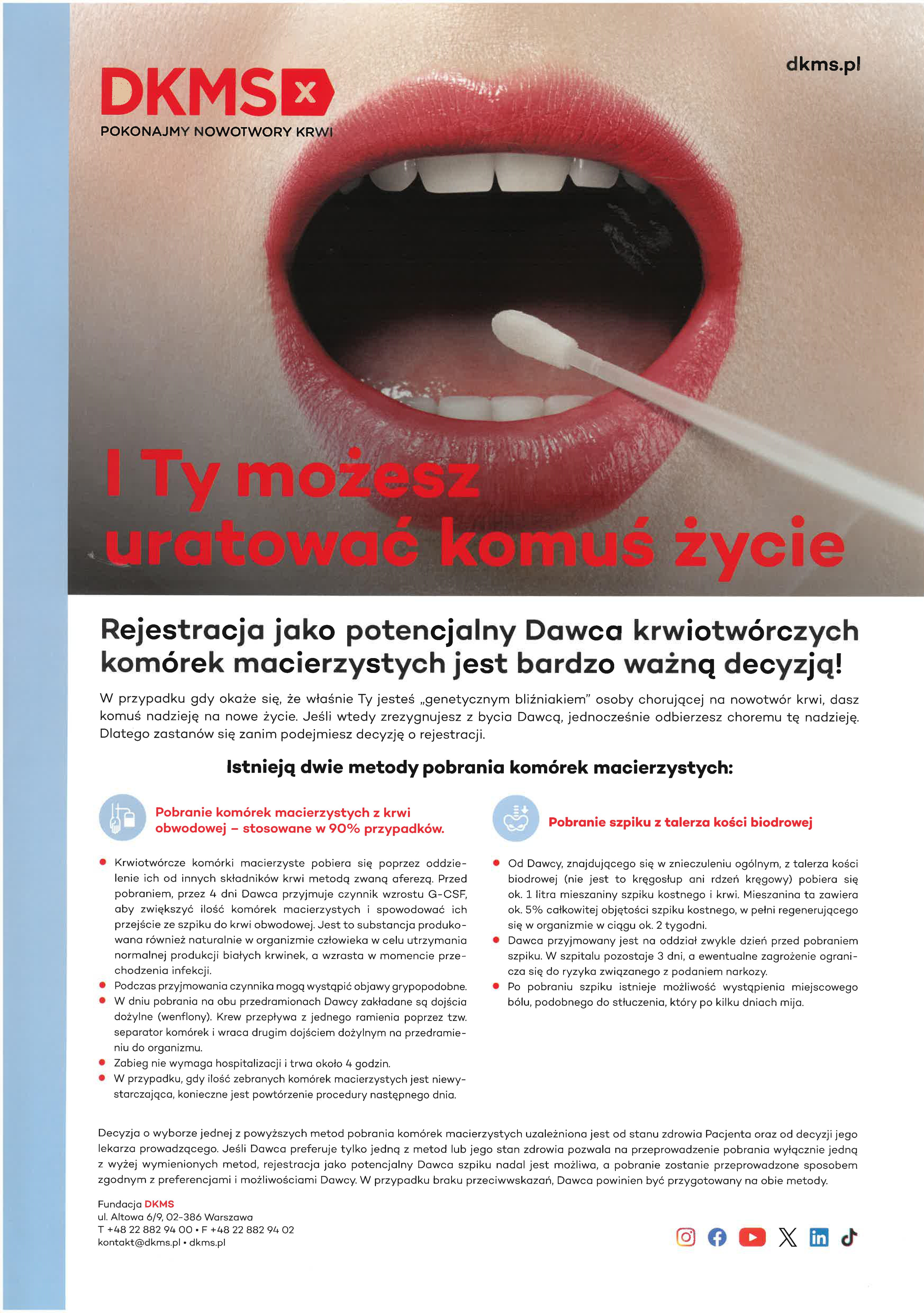 DKMS - I ty możesz uratować komuś życie!