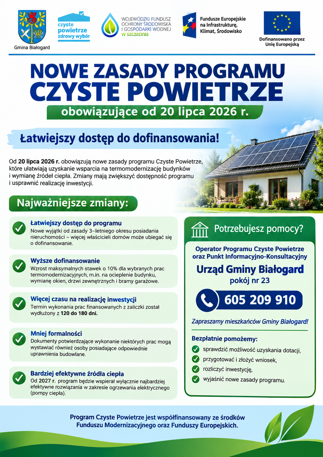 Nowe zasady programu czyste powietrze