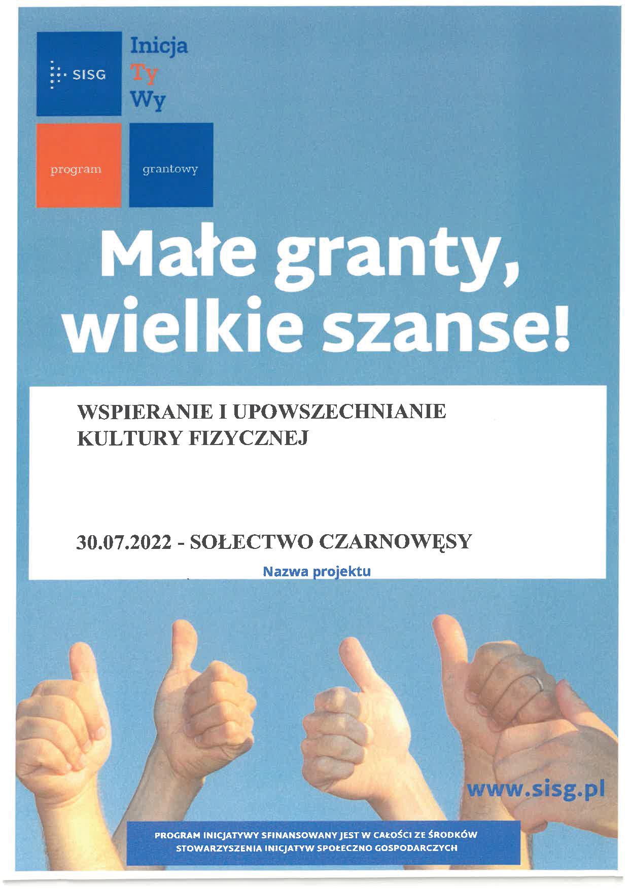 Małe granty, wielka szansa