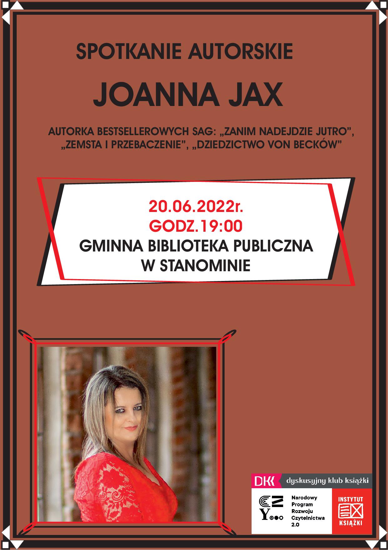 Spotkanie autorskie Joanna Jax