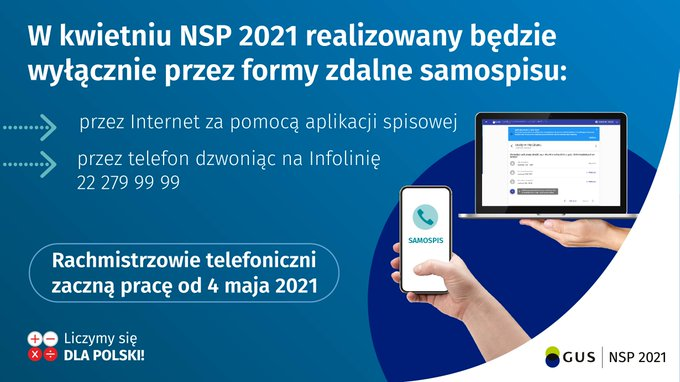 plakat Spis powszechny informacja 