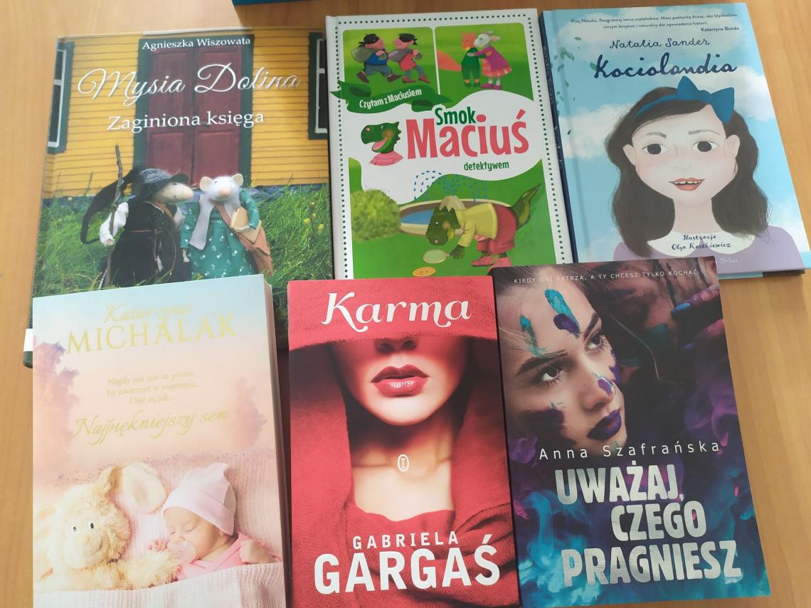 Nowości ksiązkowe w bibliotekach na terenie Gminy Białogard