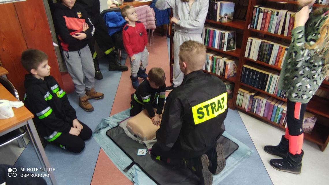 Uczestnicy Bezpiecznych ferii  w bibliotece w Stanominie (2)