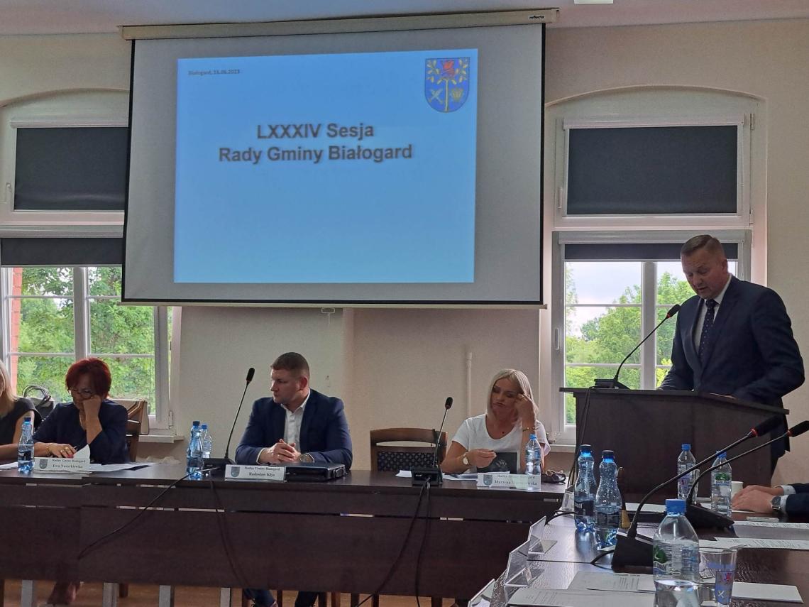 Wójt gminy Białogard oraz człnkowie rady