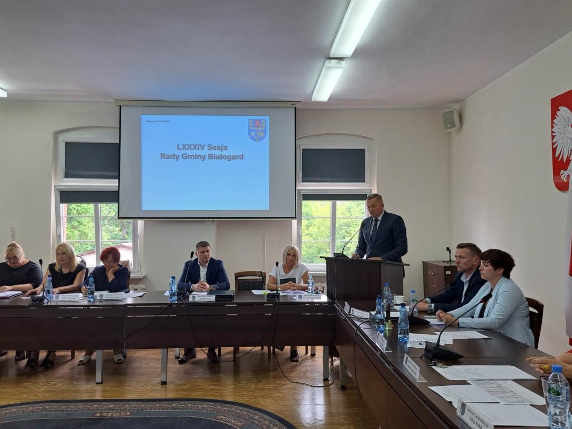 Wójt gminy Białogard oraz człnkowie rady