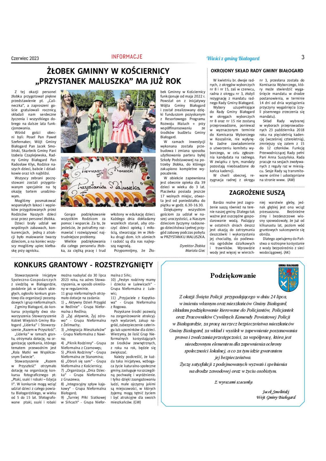 Wieści z gminy