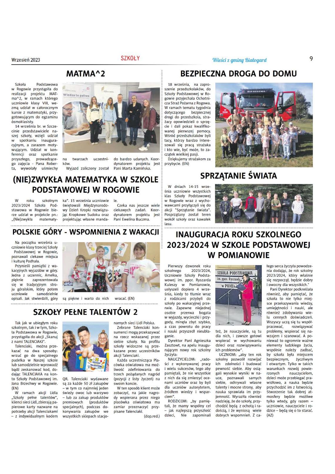 Wieści z gminy