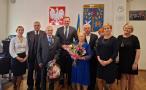 Wspólne zdjęcie pary wraz z Wójtem oraz Sekretarz